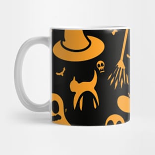 Halloween pattern mask Mug